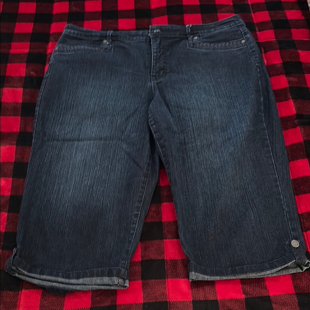 Dark Blue Denim Shorts